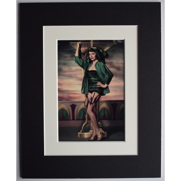 Joan Collins Signed Autograph 10x8 photo display TV Film Dynasty AFTAL COA Perfect Gift Memorabilia		