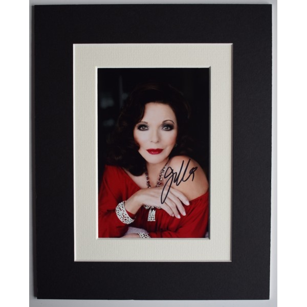 Joan Collins Signed Autograph 10x8 photo display TV Film Dynasty AFTAL COA Perfect Gift Memorabilia		