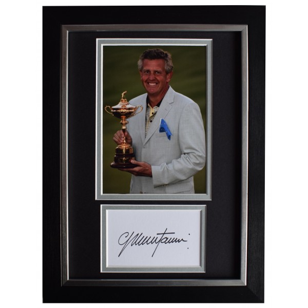 Colin Montgomerie Signed A4 Framed Autograph Photo Display Golf Sport AFTAL COA Perfect Gift Memorabilia		