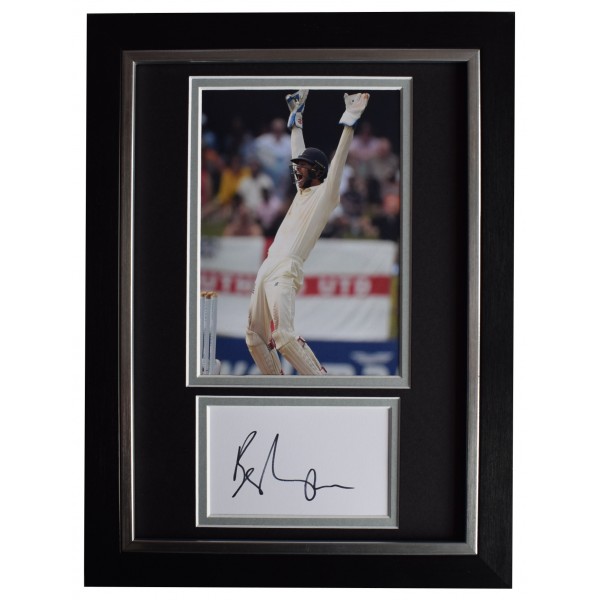 Ben Foakes Signed A4 Framed Autograph Photo Display Cricket England AFTAL COA Perfect Gift Memorabilia		