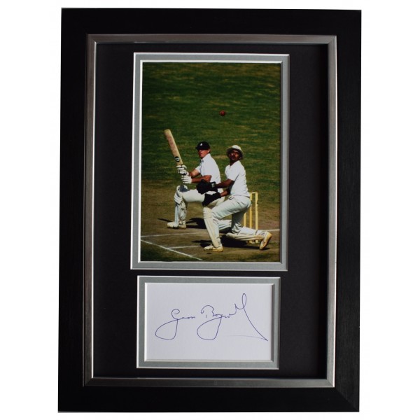 Geoff Boycott Signed A4 Framed Autograph Photo Display Cricket England COA AFTAL Perfect Gift Memorabilia	