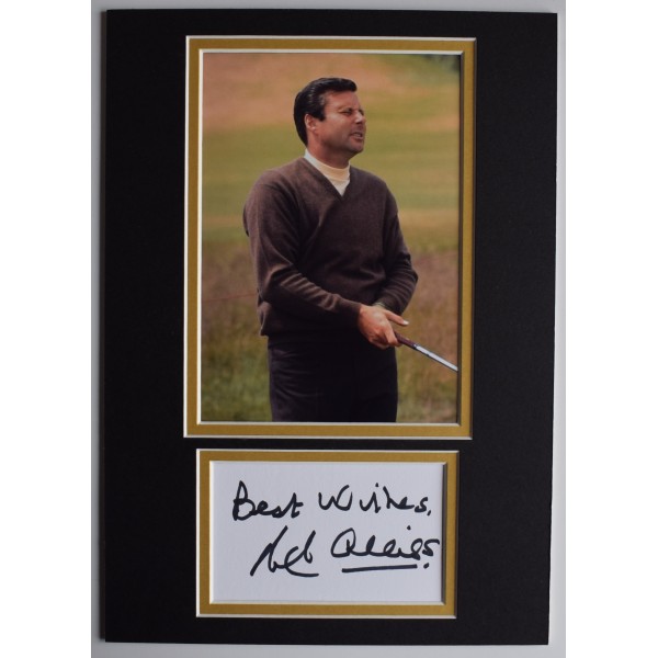 Peter Alliss Signed Autograph A4 photo display Golf Sport Open AFTAL COA Perfect Gift Memorabilia	