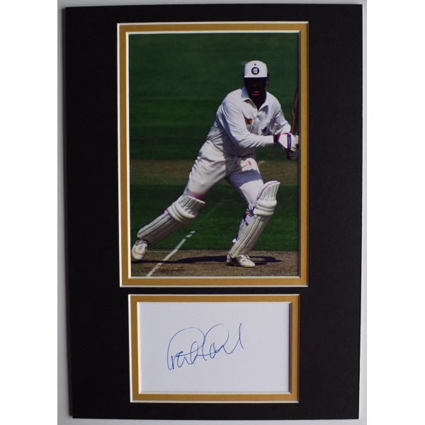 Graham Gooch Signed Autograph A4 photo display Cricket England AFTAL COA AFTAL Perfect Gift Memorabilia	