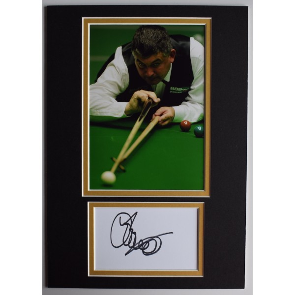 John Parrott Signed Autograph A4 photo display Snooker Champion Sport AFTAL COA Perfect Gift Memorabilia	