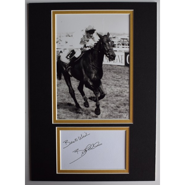 Brendan Powell Signed Autograph A4 photo display Horse Racing Grand National AFTAL Perfect Gift Memorabilia	