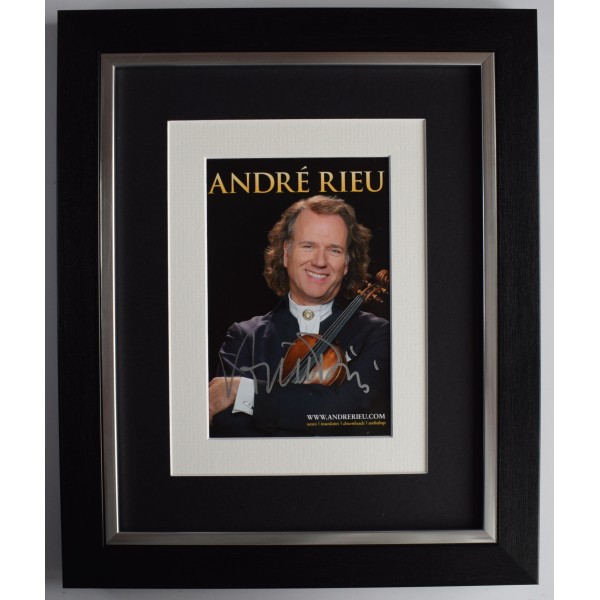 Andre Rieu Signed 10x8 Framed Photo Autograph Display Music Johann Strauss COA AFTAL Perfect Gift Memorabilia		