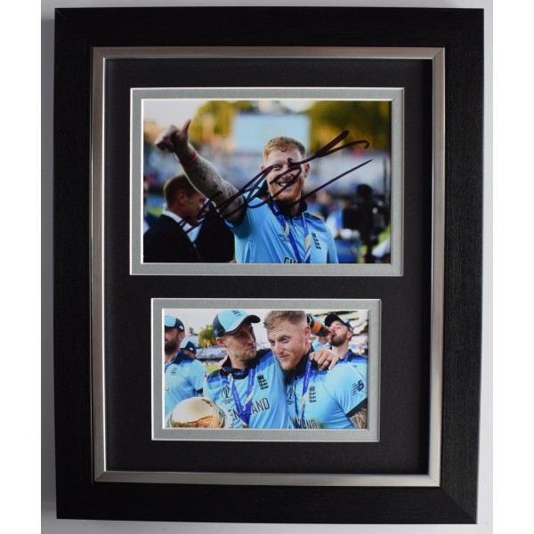 Ben Stokes Signed 10x8 Framed Photo Autograph Display England Cricket World Cup AFTAL Perfect Gift Memorabilia		