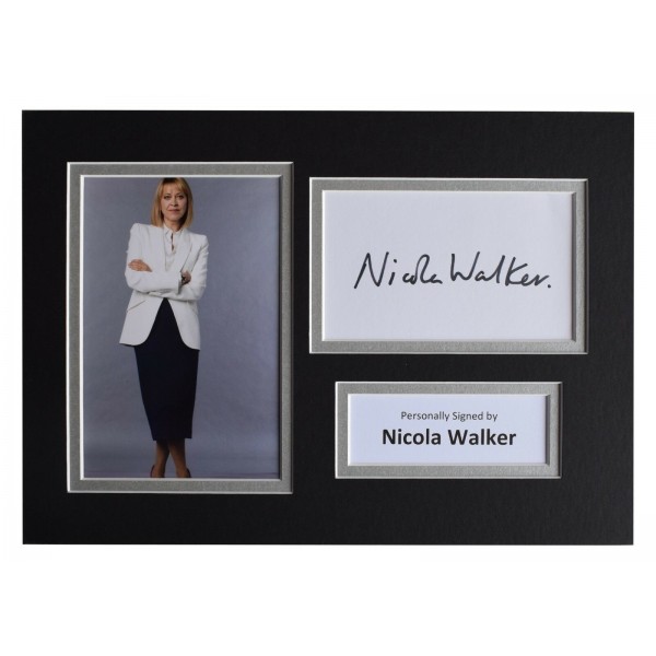 Nicola Walker Signed Autograph A4 photo display Split TV Unforgotten AFTAL COA Perfect Gift Memorabilia		