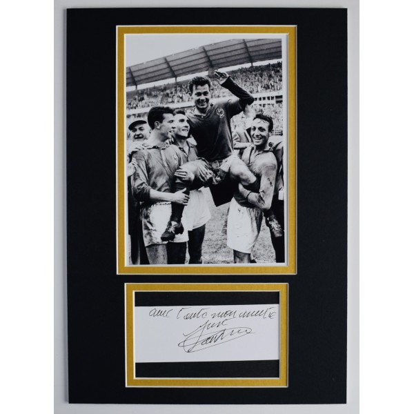 Just Fontaine Signed Autograph A4 photo display France Football Sport COA AFTAL Perfect Gift Memorabilia		