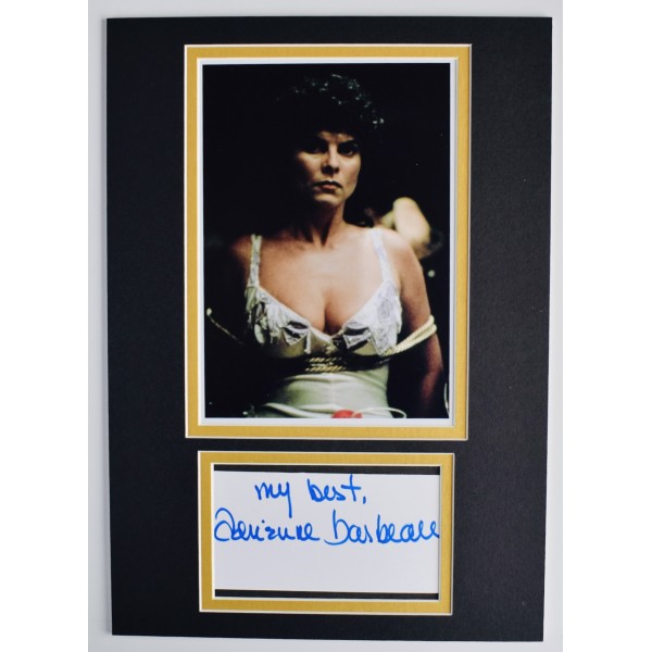 Adrienne Barbeau Signed Autograph A4 photo display Film John Carpenter COA AFTAL Perfect Gift Memorabilia		