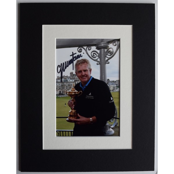 Colin Montgomerie Signed Autograph 10x8 photo display Golf Ryder Cup COA AFTAL Perfect Gift Memorabilia	