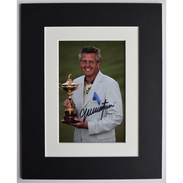 Colin Montgomerie Signed Autograph 10x8 photo display Golf Ryder Cup COA AFTAL Perfect Gift Memorabilia	