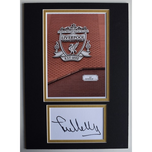 Jan Molby Signed Autograph A4 photo display Liverpool Football LFC COA AFTAL Perfect Gift Memorabilia		