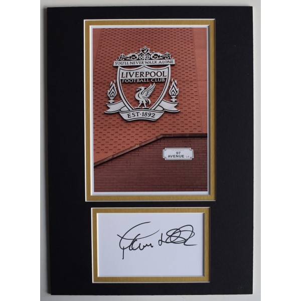 Paul Walsh Signed Autograph A4 photo display Liverpool Football LFC COA AFTAL Perfect Gift Memorabilia		