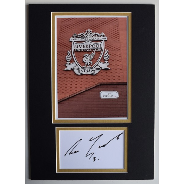 Ron Yeats Signed Autograph A4 photo display Liverpool Football LFC COA AFTAL Perfect Gift Memorabilia Ron Yeats Signed Autograph A4 photo display Liverpool Football LFC COA AFTAL Perfect Gift Memorabilia