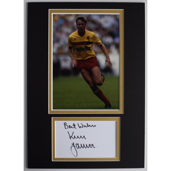 Kenny Jackett Signed Autograph A4 photo display Watford Football Sport COA AFTAL Perfect Gift Memorabilia		