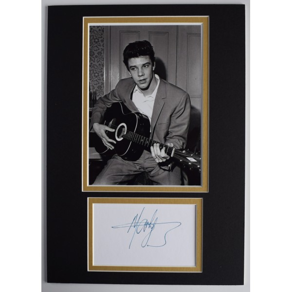 Marty Wilde Signed Autograph A4 photo display Music Bad Boy Pop Star COA AFTAL Perfect Gift Memorabilia Marty Wilde Signed Autograph A4 photo display Music Bad Boy Pop Star COA AFTAL Perfect Gift Memorabilia