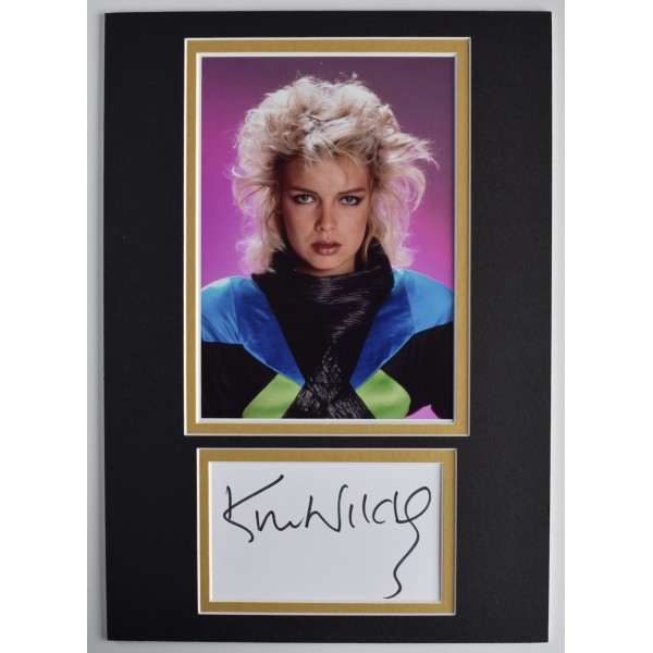 Kim Wilde Signed Autograph A4 photo display Music Kids in America COA AFTAL Perfect Gift Memorabilia		