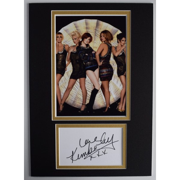Kimberley Walsh Signed Autograph A4 photo display Music Girls Aloud COA AFTAL Perfect Gift Memorabilia		