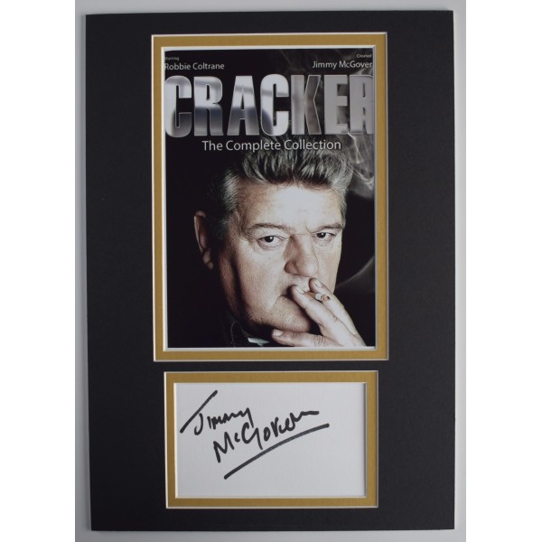 Jimmy McGovern Signed Autograph A4 photo display TV Cracker Writer COA AFTAL Perfect Gift Memorabilia		