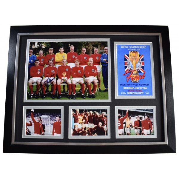 Geoff Hurst Signed Autograph framed 16x12 photo display England World Cup 1966 AFTAL Perfect Gift Memorabilia		