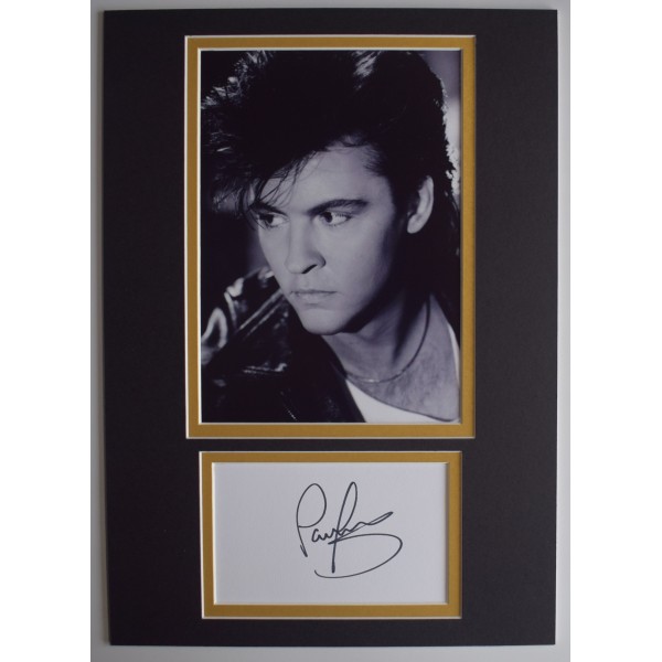 Paul Young Signed Autograph A4 photo display Music Q-Tips Memorabilia AFTAL COA Perfect Gift Memorabilia		