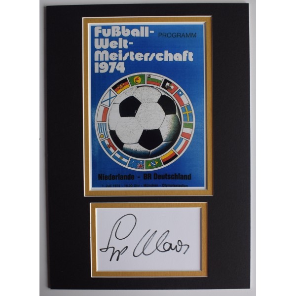 Sepp Maier Signed Autograph A4 photo display Germany 1974 World Cup Final COA AFTAL Perfect Gift Memorabilia		