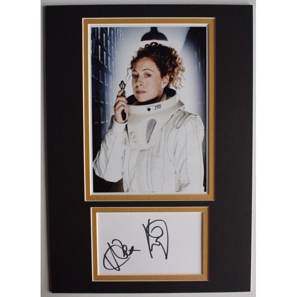 Alex Kingston Signed Autograph A4 photo display Doctor Who Dr TV AFTAL COA Perfect Gift Memorabilia	