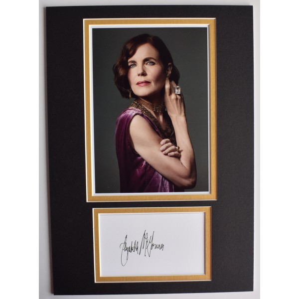 Elizabeth McGovern Signed Autograph A4 photo display Downton Abbey TV COA AFTAL Perfect Gift Memorabilia
