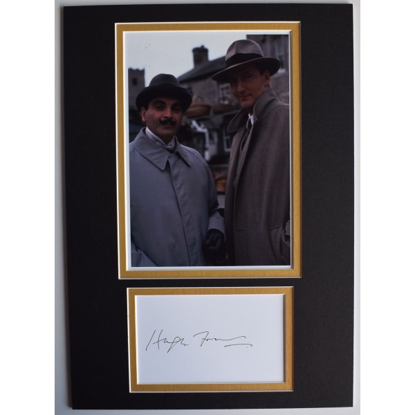 Hugh Fraser Signed Autograph A4 photo display TV Poirot Captain Hastings COA AFTAL Perfect Gift Memorabilia