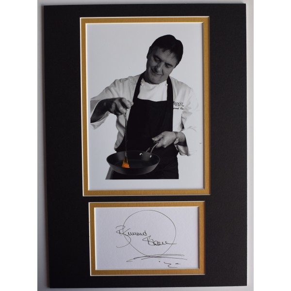 Raymond Blanc Signed Autograph A4 photo display TV Chef Cook Food AFTAL COA Perfect Gift Memorabilia	
