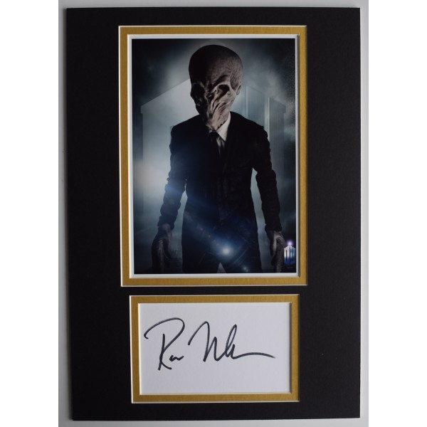 Ross Mullan Signed Autograph A4 photo display Doctor Dr Who Actor AFTAL COA Perfect Gift Memorabilia	