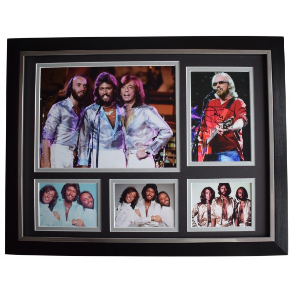 Barry Gibb Signed Autograph framed 16x12 photo display Music BeeGees AFTAL COA Perfect Gift Memorabilia	