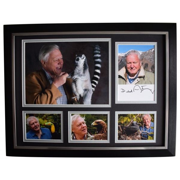 Sir David Attenborough Signed Mounted Photo Display Autographed Gift Picture Print