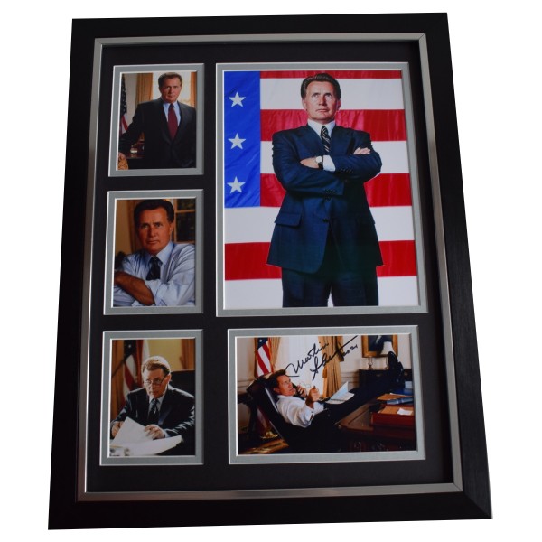 Martin Sheen Signed Autograph framed 16x12 photo display West Wing TV AFTAL COA Perfect Gift Memorabilia	