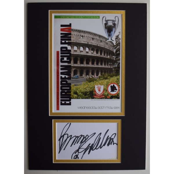 Bruce Grobbelaar Signed Autograph A4 photo display Liverpool 1984 European Cup AFTAL Perfect Gift Memorabilia