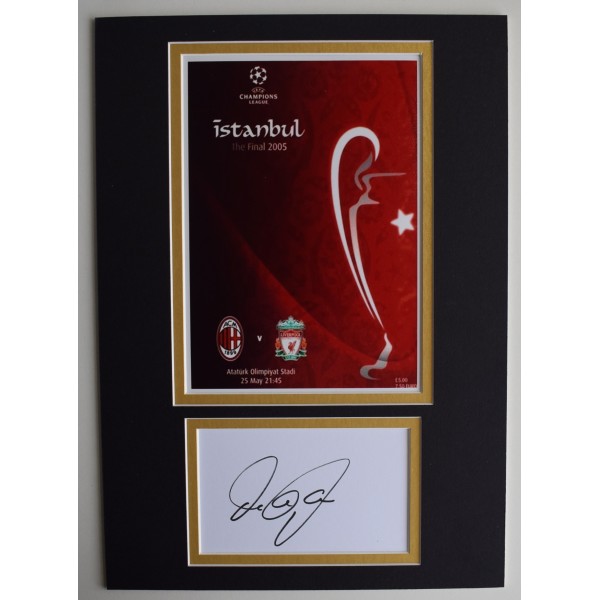 Dietmar Didi Hamann Signed Autograph A4 photo display Liverpool 2005 Champions AFTAL Perfect Gift Memorabilia	