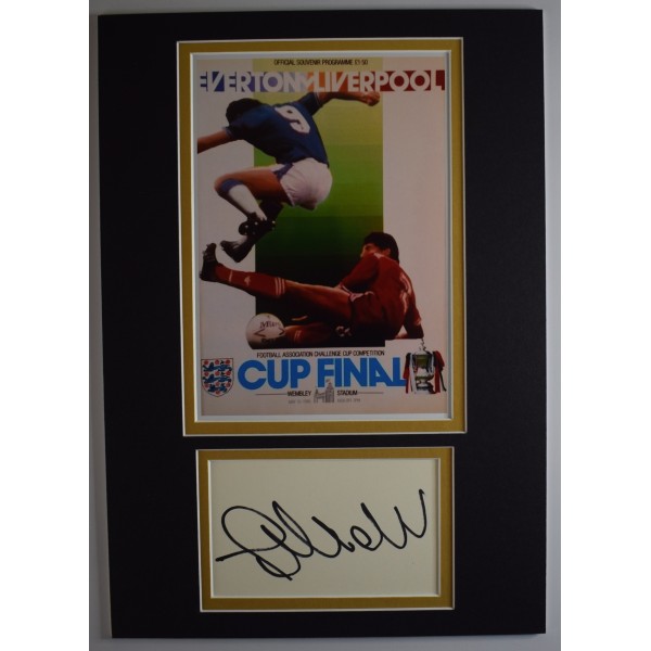 Jan Molby Signed Autograph A4 photo display Liverpool FA Cup Final 1986 AFTAL Perfect Gift Memorabilia	