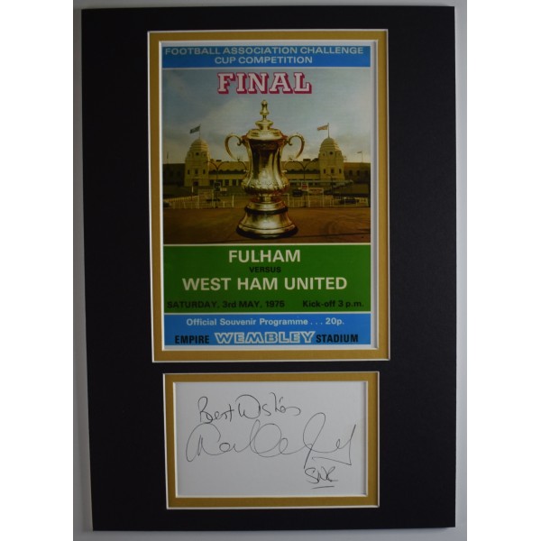 Frank Lampard Signed Autograph A4 photo display West Ham Utd FA Cup Final 1975 AFTAL Perfect Gift Memorabilia	