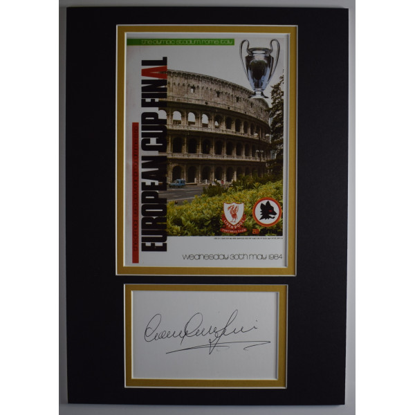 Gary Gillespie Signed Autograph A4 photo display Liverpool European Cup 1984 COA AFTAL Perfect Gift Memorabilia