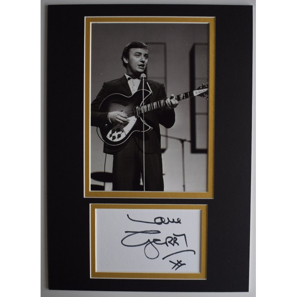 Gerry Marsden Signed Autograph A4 photo display Music Liverpool AFTAL COA Perfect Gift Memorabilia		