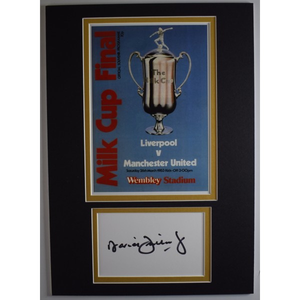 David Fairclough Signed Autograph A4 photo display Liverpool League Cup 1983 COA AFTAL Perfect Gift Memorabilia	