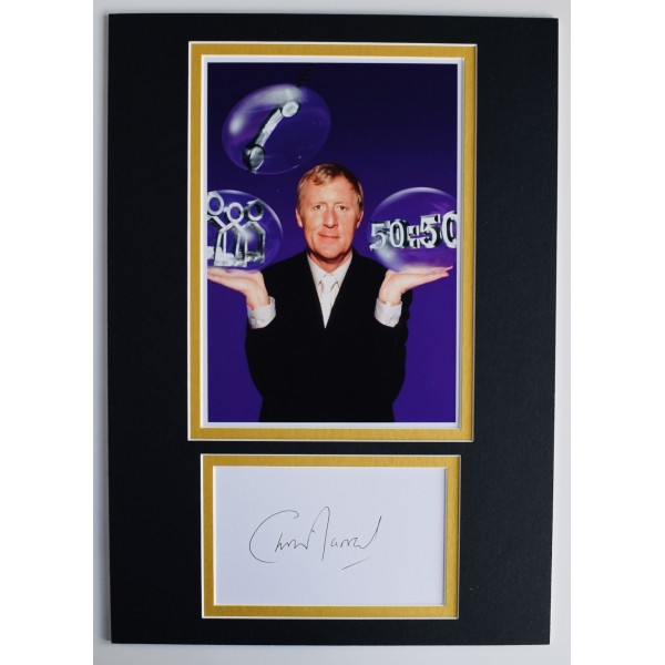Chris Tarrant Signed Autograph A4 photo display Who Wants to be a Millionaire TV AFTAL Perfect Gift Memorabilia	