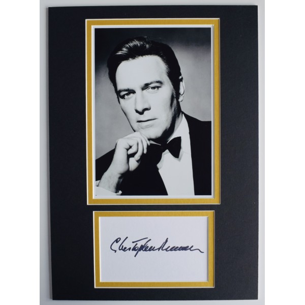 Christopher Plummer Signed Autograph A4 photo display Sound of Music Film AFTAL Perfect Gift Memorabilia	