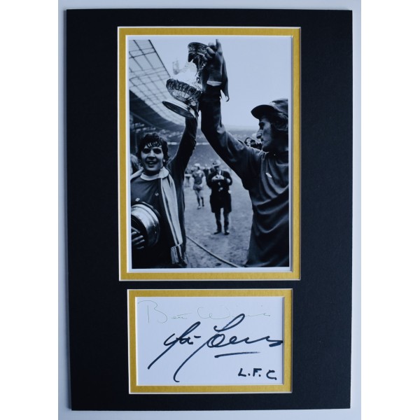 Peter Cormack Signed Autograph A4 photo display Liverpool Football LFC AFTAL COA Perfect Gift Memorabilia	