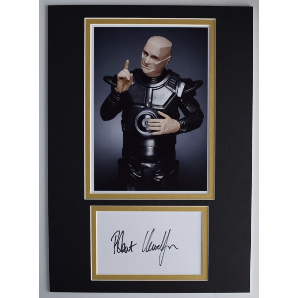 Robert Llewellyn Signed Autograph A4 photo display Red Dwarf TV Actor COA AFTAL Perfect Gift Memorabilia		