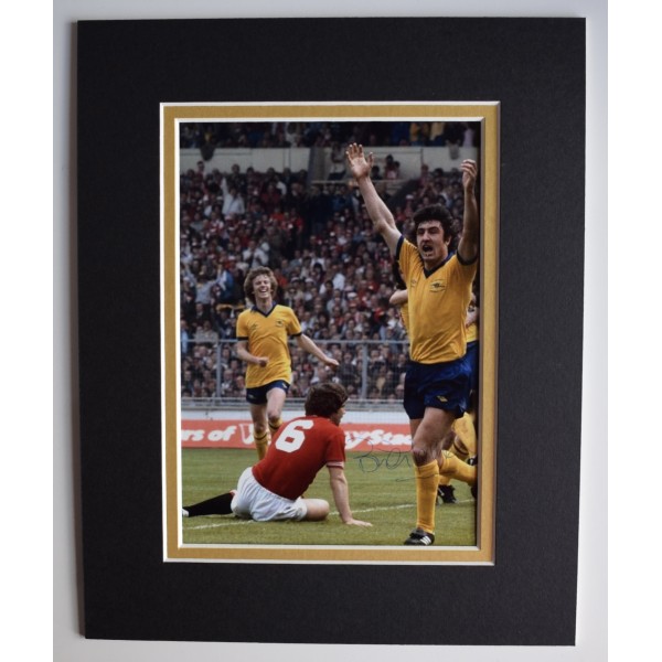 Brian Talbot Signed Autograph 10x8 photo display Arsenal Football AFTAL COA Perfect Gift Memorabilia	