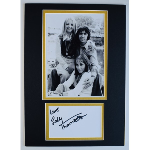 Sally Thomsett Signed Autograph A4 photo display Man About The House TV AFTAL Perfect Gift Memorabilia Sally Thomsett Signed Autograph A4 photo display Man About The House TV AFTAL Perfect Gift Memorabilia