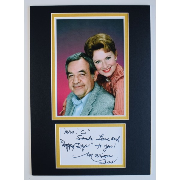 Marion Ross Signed Autograph A4 photo display Happy Days Mrs C TV Fonz AFTAL COA Perfect Gift Memorabilia Marion Ross Signed Autograph A4 photo display Happy Days Mrs C TV Fonz AFTAL COA Perfect Gift Memorabilia