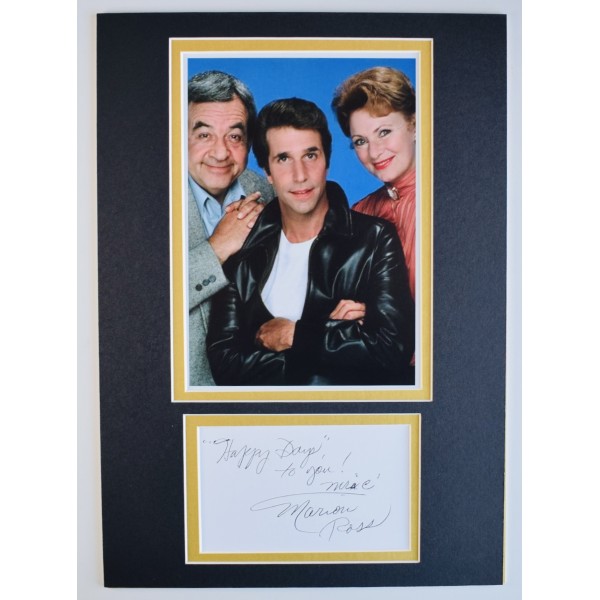 Marion Ross Signed Autograph A4 photo display Happy Days Mrs C TV Fonz AFTAL COA Perfect Gift Memorabilia Marion Ross Signed Autograph A4 photo display Happy Days Mrs C TV Fonz AFTAL COA Perfect Gift Memorabilia